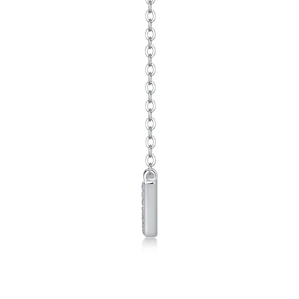 Full 0.065CT D Color Moissanite Pendant Necklace for Women Lady S925 Silver All Diamond Neck Chain Necklaces Wholesale Gift