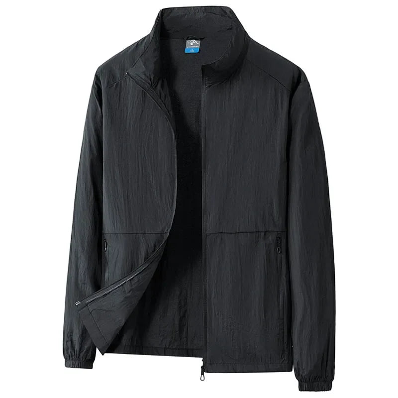 Oversize 7XL 8XL Summer UV Sun Protection Light Jacket Men Outwear Sport Cycling Hiking Fishing Coat Men Resistant Skin Clothing