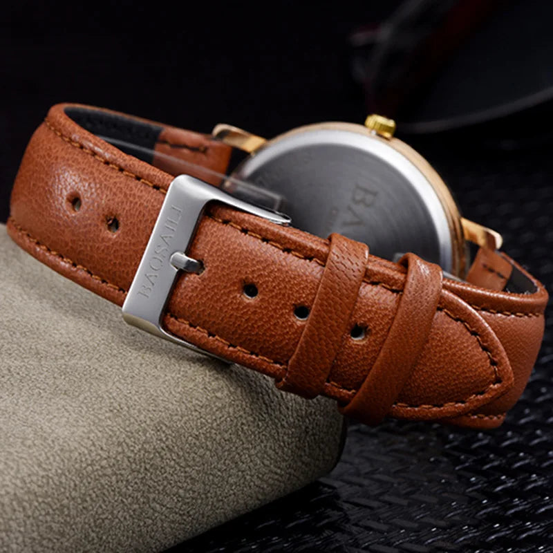 Fashion Ladies Quartz Watch Minority Personality Women Leather Casual Watch Leather Waterproof Montre Femme