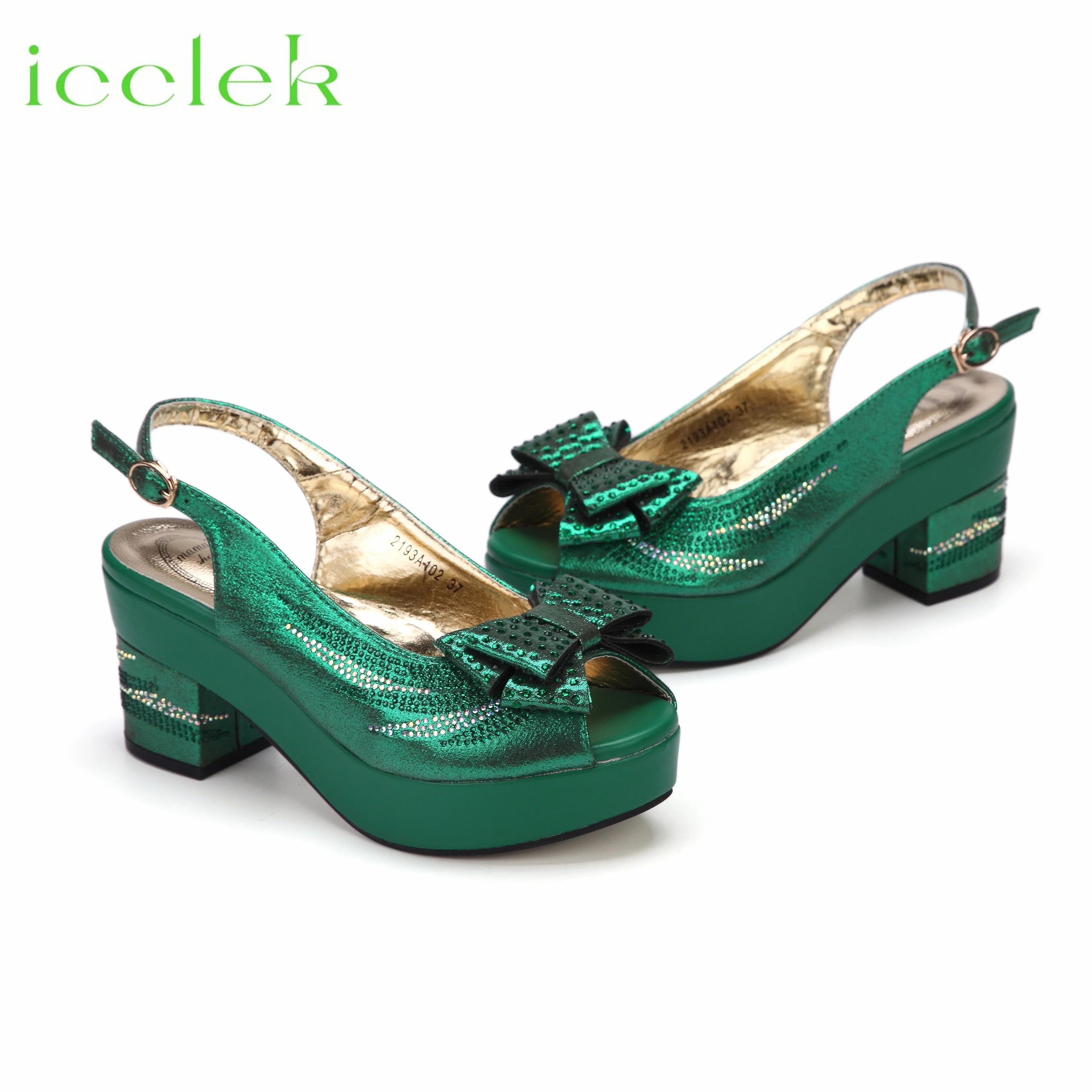 Peep Toe Ladies Sandals with Bag Set For Women Wedding Party Pump