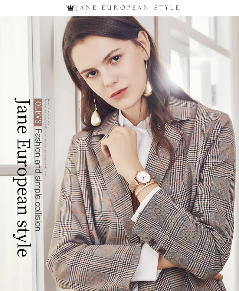 Milanese Steel Band Quartz Women's Watch 5190