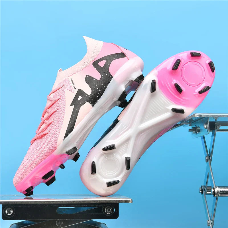 New Men Soccer Shoes Adult Non-Slip Boys Adult Futsal Sport Football Boots Grass Cleats Indoor Ultralight Turf Comfortable