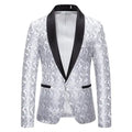 2026 New Men's Red Cashew Flower Blazer, Wedding Party Dress Jacket, White Blue Black Brands Blazers Coat, S M L XL XXL