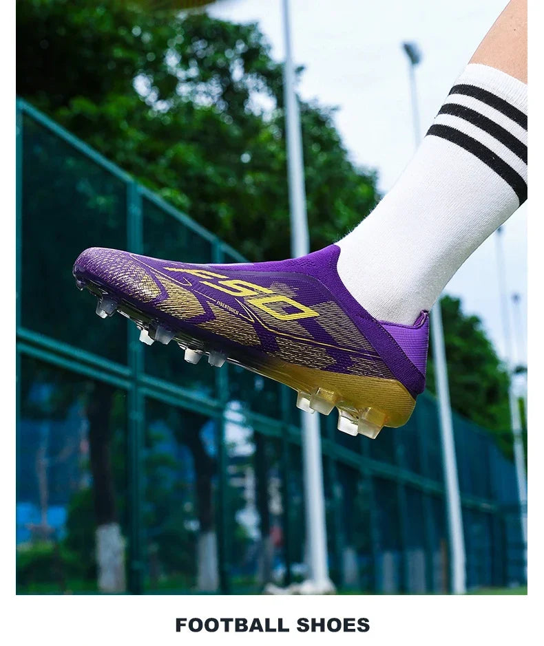 New Men Football Boots High-quality Soccer Shoes Sneakers Match Indoor Non-Slip Grass Cleats Mid-top Light Hot-selling Outdoor
