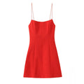 Women Summer Sleeveless Backless Solid Sexy Party Mini Dress Female Elegant Back Bow Decoration Zipper Slim Sling Dress