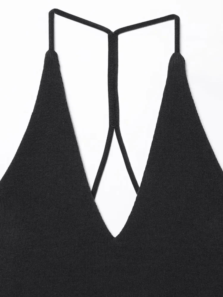 HXAO Female Bodysuit Summer Slip Off Shoulder One Piece Swimsuits Corset Backless Bodysuits Sexy Women Beach Black Brown Body