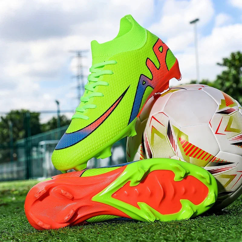 New Men Football Boots Grass Futsal Sneakers High-quality Match Cleats High-top Non-Slip Soccer Shoes Indoor Hot-selling Outdoor