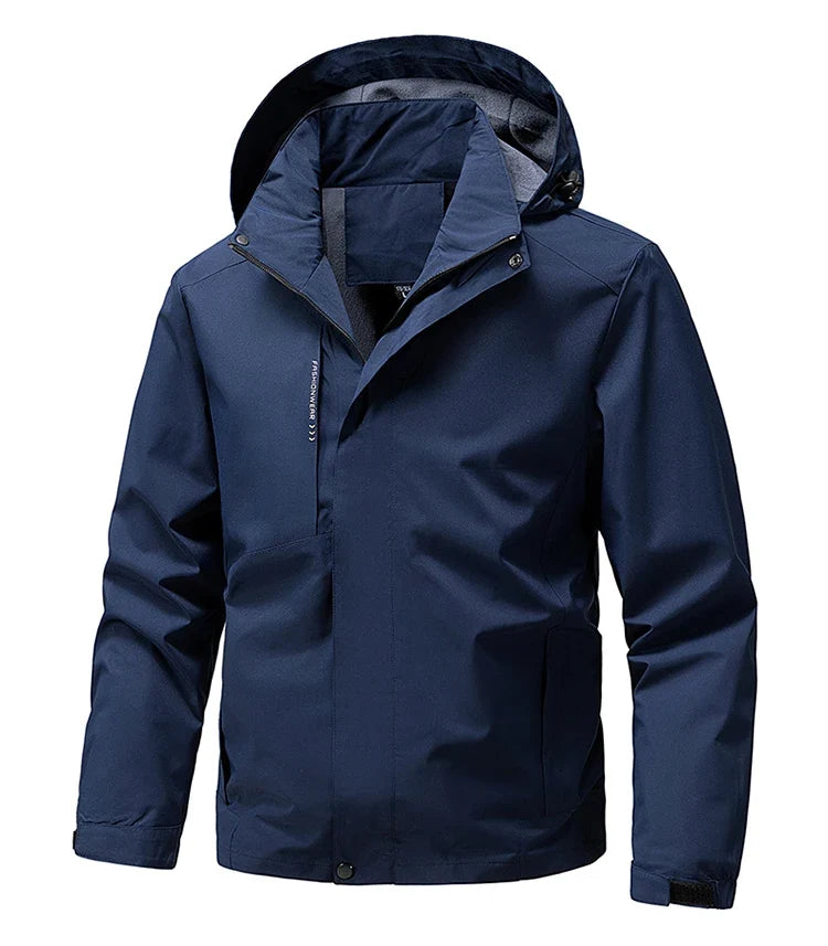 Waterproof Windbreaker Men Jacket Autumn Spring Outdoor Softshell Hooded Coat Sports Hiking Camping Coats Lightweight Jackets