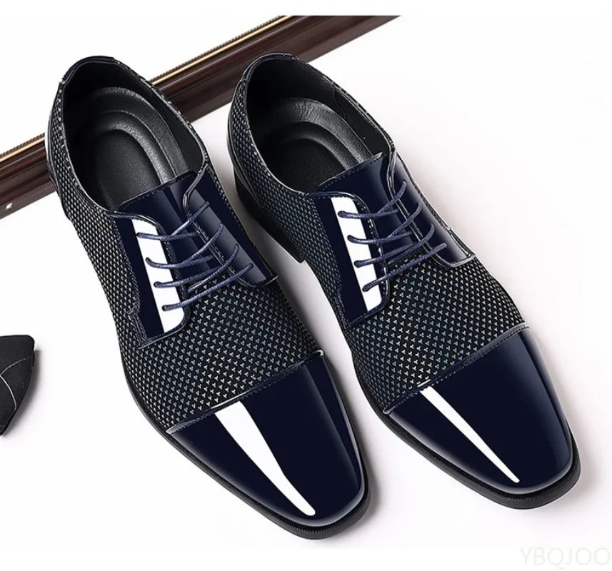Men’s Fashion Business Formal Shoes – Black/Brown Leather, EU Sizes 40–48