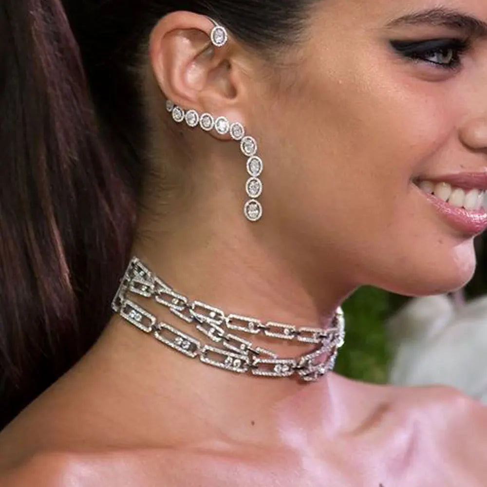 4PCS Luxury Green purple Mixed Big Statement Jewelry set For Women Wedding Cubic Zircon CZ African Dubai Bridal Jewelry