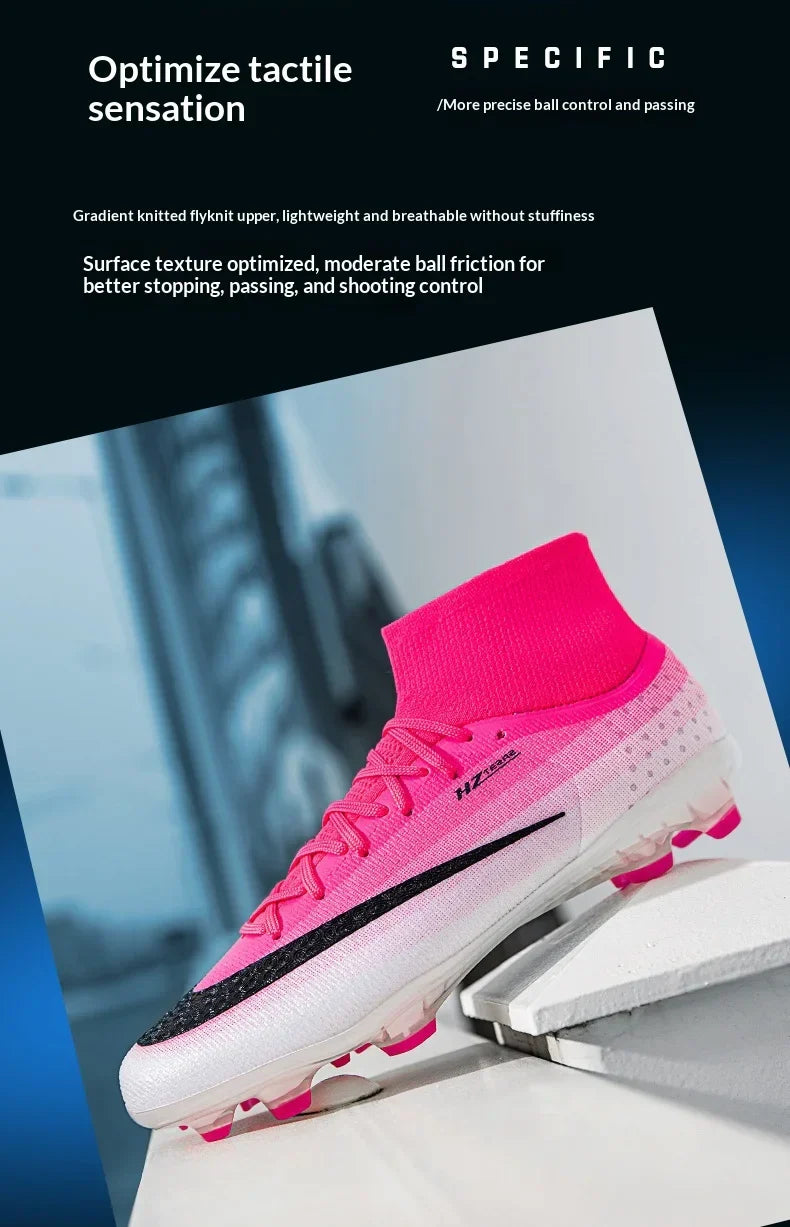 New Men Soccer Shoes Hot Sale Football Boots Women Professional TF/FG Sneakers Unisex High-quality Futsal Cleats Ultralight