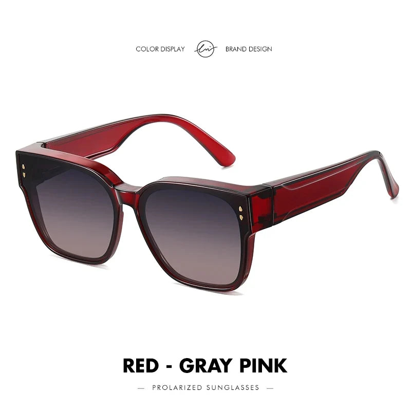 Oversized Frame Cover Optical Glasses Trend Fit Over Sunglasses For Men Women Polarized TR-90 Anti-Glare UV400 Eyewear