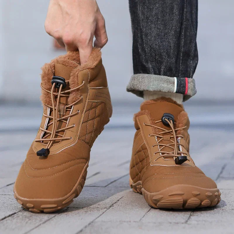 Brand New Winter Boots for Men Women Snow BareFoot Outdoor Non-slip Warm Fur Casual Sneakers Plus Size Ankle Boots Hiking Shoes