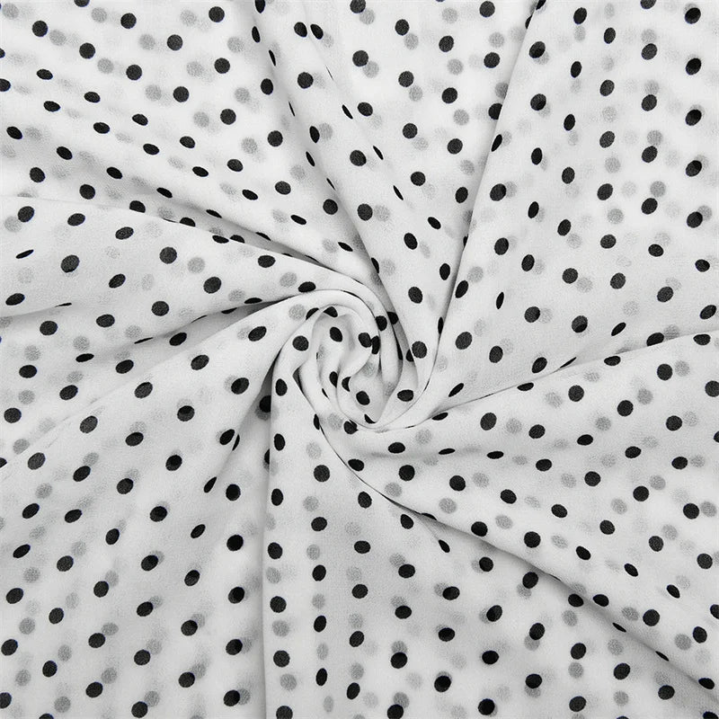 Polka Dot Spaghetti Strap Sexy Midi Dress Women Elegant Off-shoulder Backless Sleeveless Bodycon Club Party Dress
