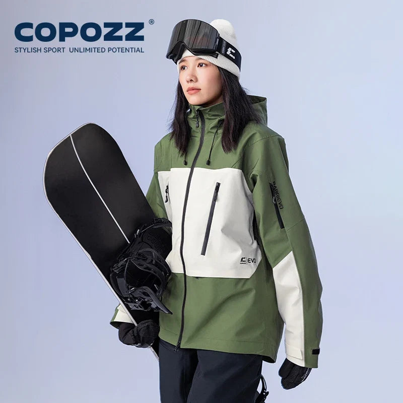 Ski Jacket Women Man Hooded Ski Wear Windproof Winter Overalls Hoodie Waterproof Outdoor Sports Clothing Snowboard