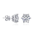 Moissanite Stud Earrings D Color 0.5-2 Carat 925 Sterling Silver Gold Plated Moissanite Earrings For Women Wedding Party