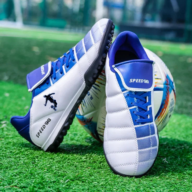 Men Football Boots FG/TF Soccer Shoes Breathable Professional Turf Outdoor Non-slip Long Spikes Adult Training Futsal Sneakers