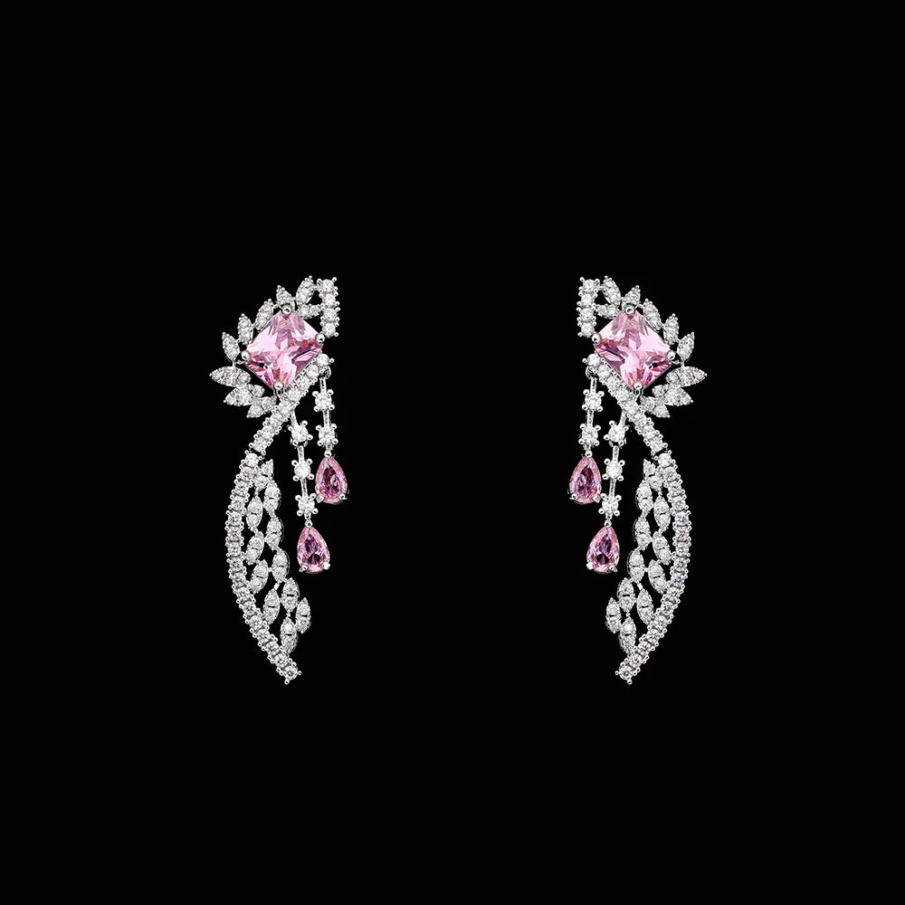 2025 Popular 4-piece Bridal Zirconia Full Set Women's Party Jewelry, Luxury Dubai Nigeria CZ Luxury Crystal Wedding Necklace Set