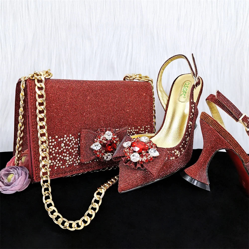 Noble Dual-Purpose Three-Dimensional Bag And Ladies Heels