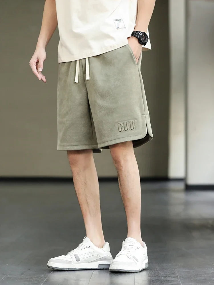 2024 New Summer Men's Shorts Drawstring Baggy Sweatshorts Male Wide Short Pants Sweatpants Streetwear Plus Size 8XL