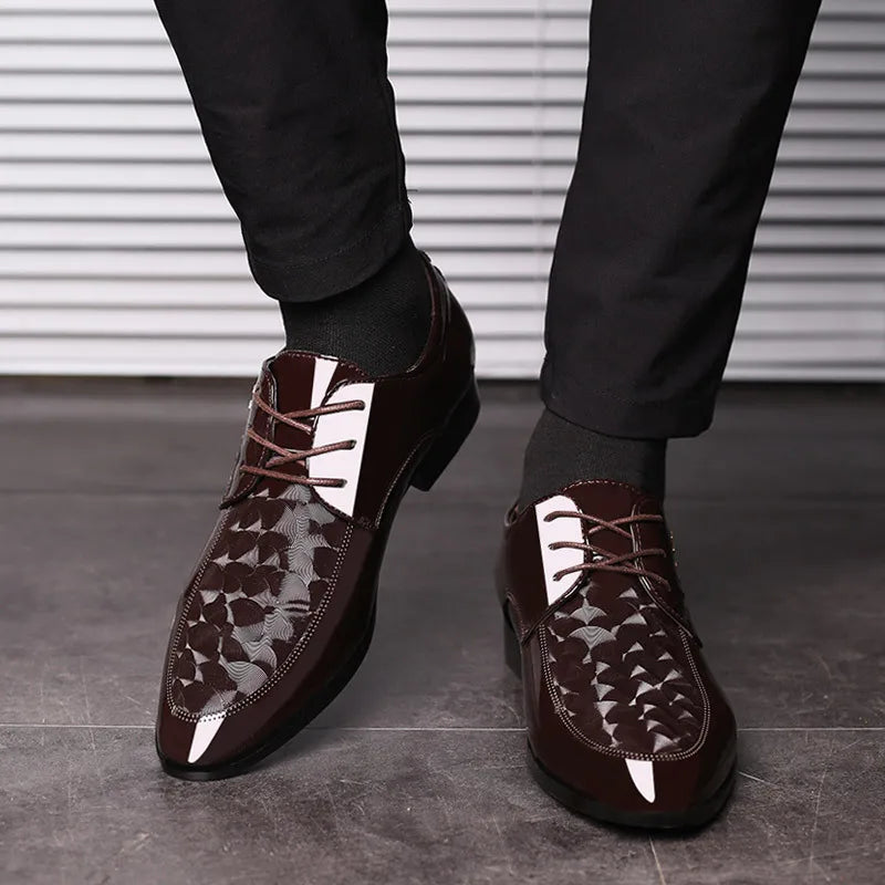 Designer Leather Shoes for Men Business Dress Shoes Versatile Wedding Shoes Men Shoe Classic Loafers Men Zapatos Para Hombres