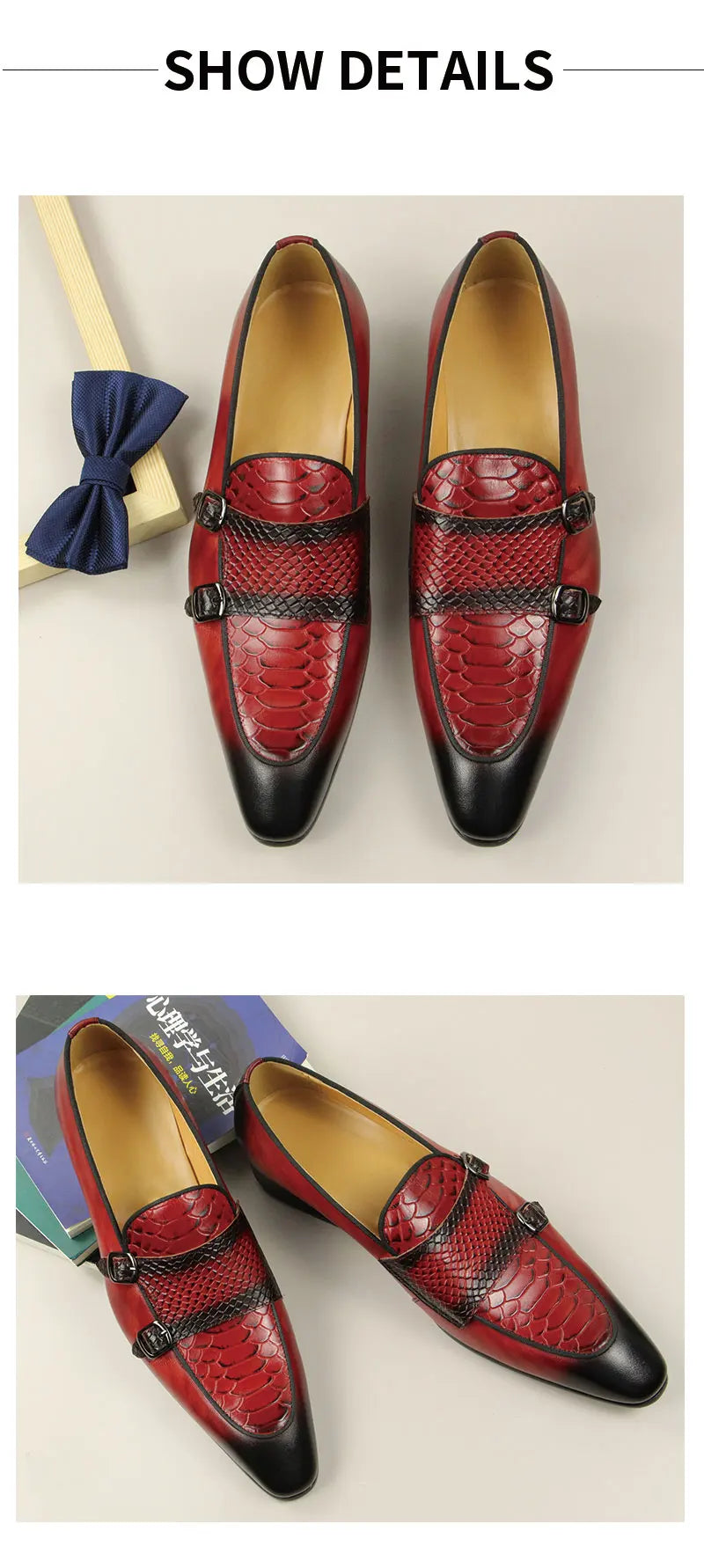 New Summer Pointed Toe Crocodile Print Loafers Leather Shoes for Men's Classic Casual Fashion Wedding Luxury Leather Shoes Gift