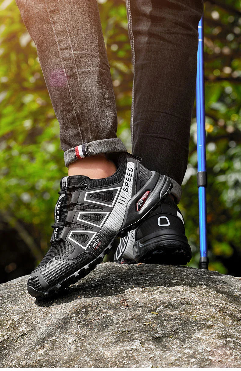 Men's Waterproof Hiking Shoes, Outdoor Sports Shoes,Lace-up Hiking Shoes, Women's Hiking Shoes, Non-slip Tactical Hunting Shoes