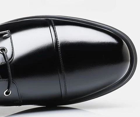 Round Toe Lace Up Business Social Shoe for Men Casual High Quality Fashion 2025 Style New Spring Autumn Dress Loafers Shoes Man