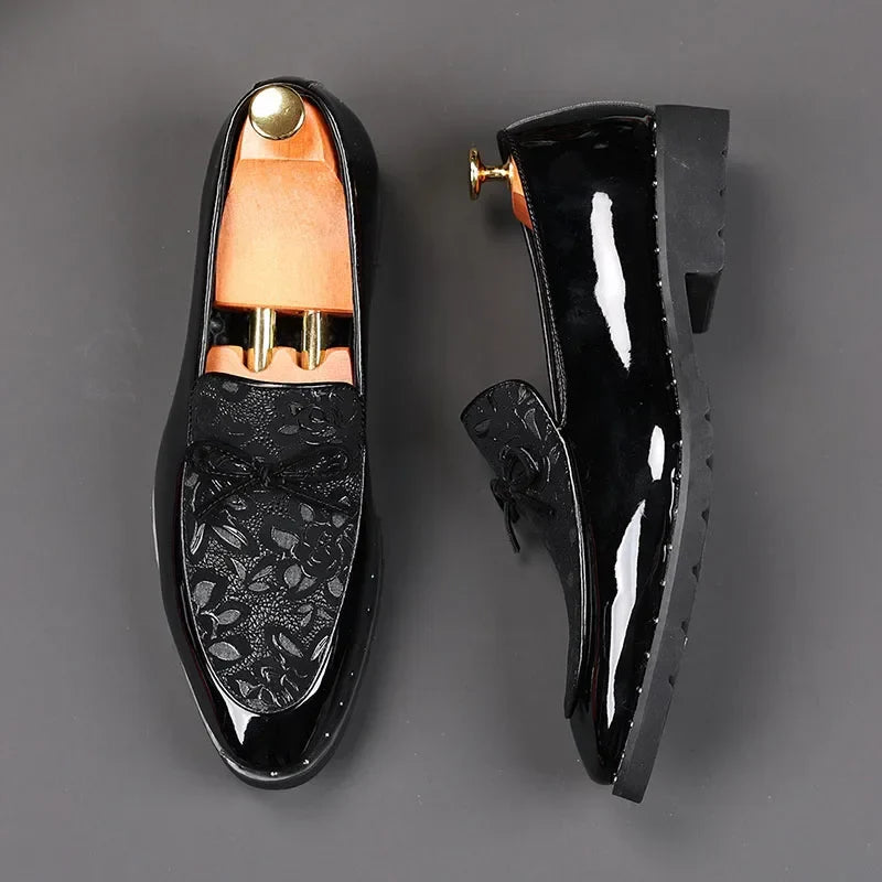 Mens Shoes Designer Handmade Wedding Leather British Dress Shoes Luxury Formal Business Driving Casual Shoes for Men New Loafers