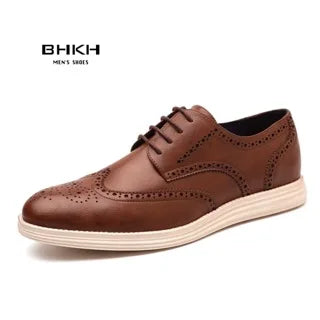 Male Sneakers Autumn/Winter traf Leather Men Casual Shoes Business Work Office Lace-up Dress shoes For Men Size47