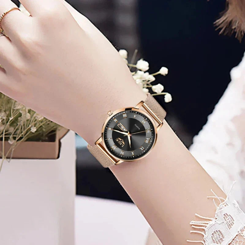 2024 New Watch Women Luxury Watches Ladies Creative Steel Women's Bracelet Watches Female Waterproof Clock Relogio Feminino