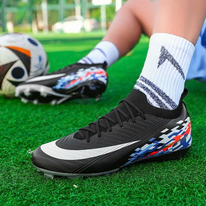 New Men Football Boots Unisex Non-Slip Outdoor Match Adult Comfortable Cleats Ultralight Soccer Shoes Sport Grass High-quality