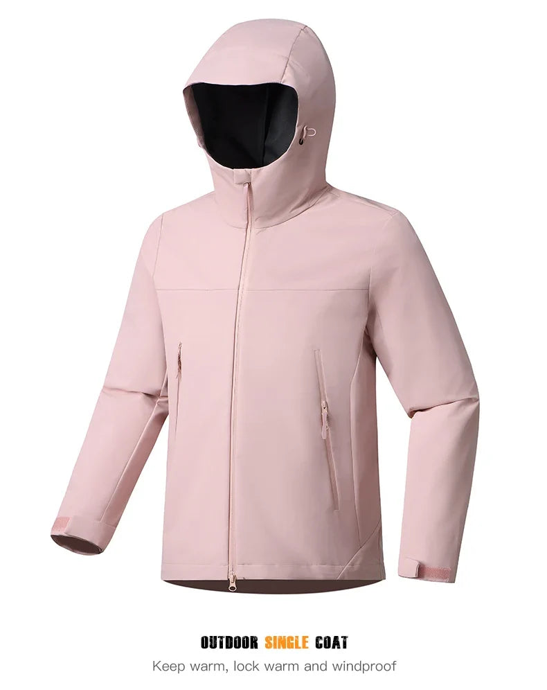 Men's Women's Waterproof Windbreaker Hiking Trekking Jackets Unisex Outdoor Sporty Rain Coat Windproof Climbing Clothes