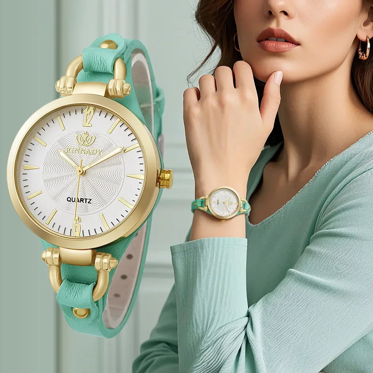 Vintage Ultra-thin Leather Strap Women Quartz Watch Fashion Ladies Wristwatches Clock Gift Reloj Mujer