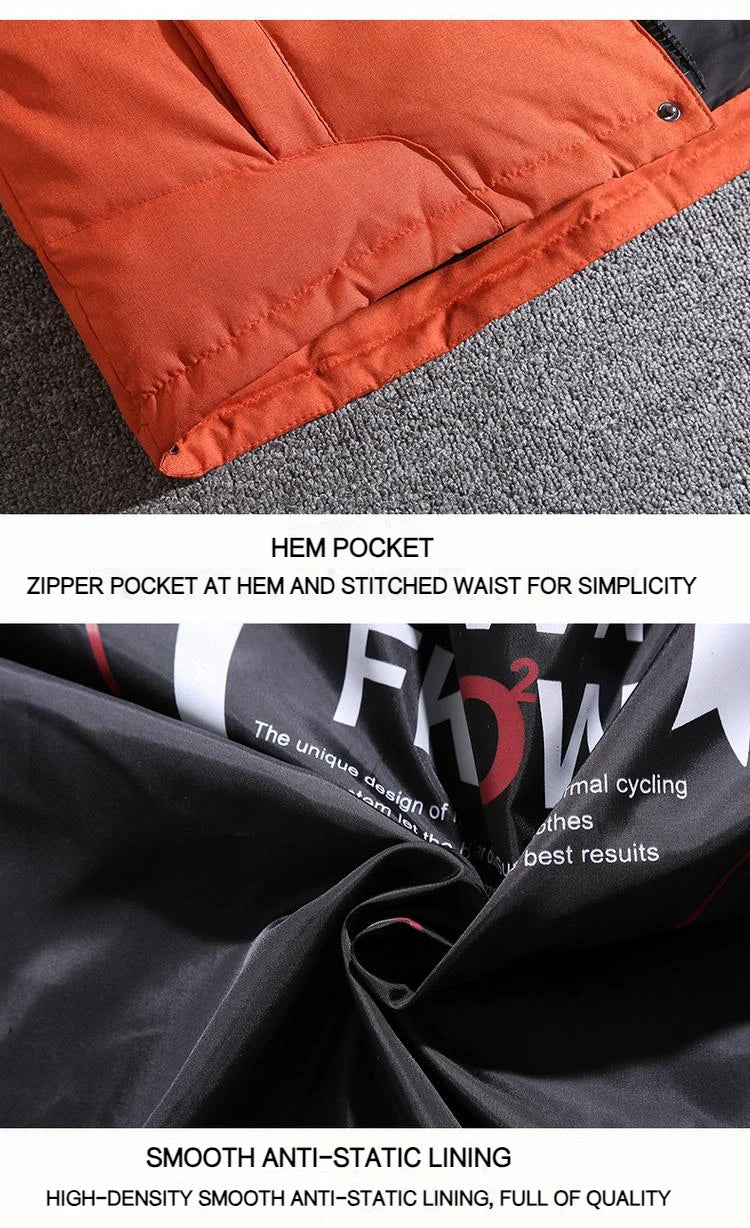 Winter White Duck Down Jacket Men Travel Hiking Thicken Warm Hooded Puffer Jackets Windproof Overcoat Down Coat Male Clothing