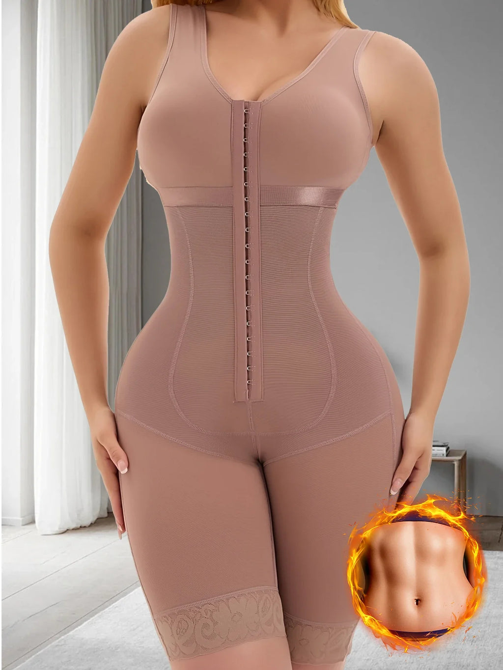Women's Postpartum Shapewear Full Body Tummy Control Girdle  Postoperative Compression Faja for Belly Fat Waist Sculpting