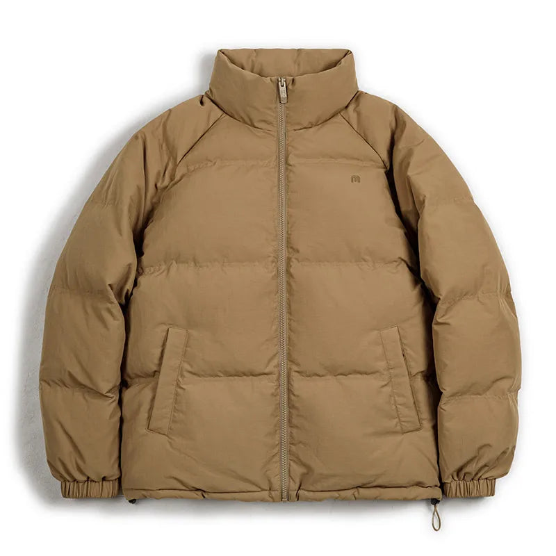 Winter Down Jacket for Men White Duck Down Filling Outdoor 4-Grade Waterproof Stand-up Collar Coat Thickened Warm Jacket