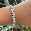 0.5Carat Oval Cut Full Moissanite Tennis Bracelets For Women 100% 925 Sterling Silver D VVS1 Diamond Bangle With  Certificate