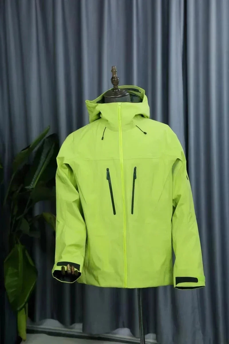 ARC Embroidery Alpha SV 6th Three Layer Mens Womens High Quality Camping Coat Outdoor Waterproof Windbreaker Hiking Jackets