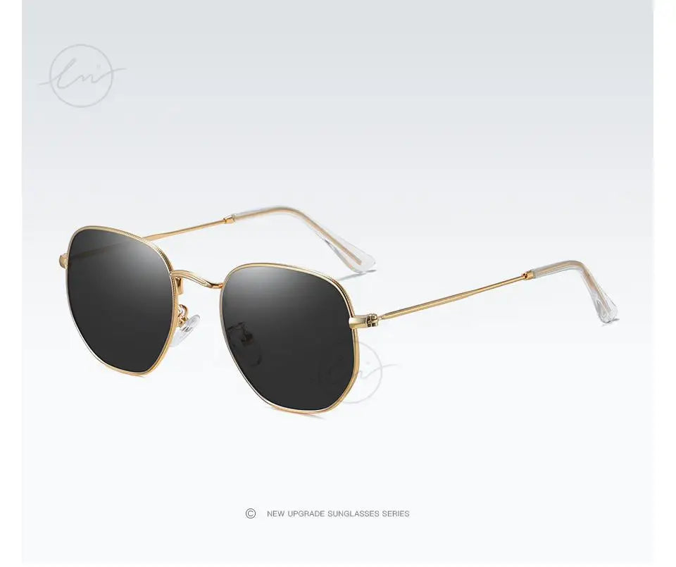 New Fashion Women Hexagon Sunglasses Men Retro Polarized Driving Coating Mirror Sun Glasses Goggle UV400 Eyewear gafas de sol