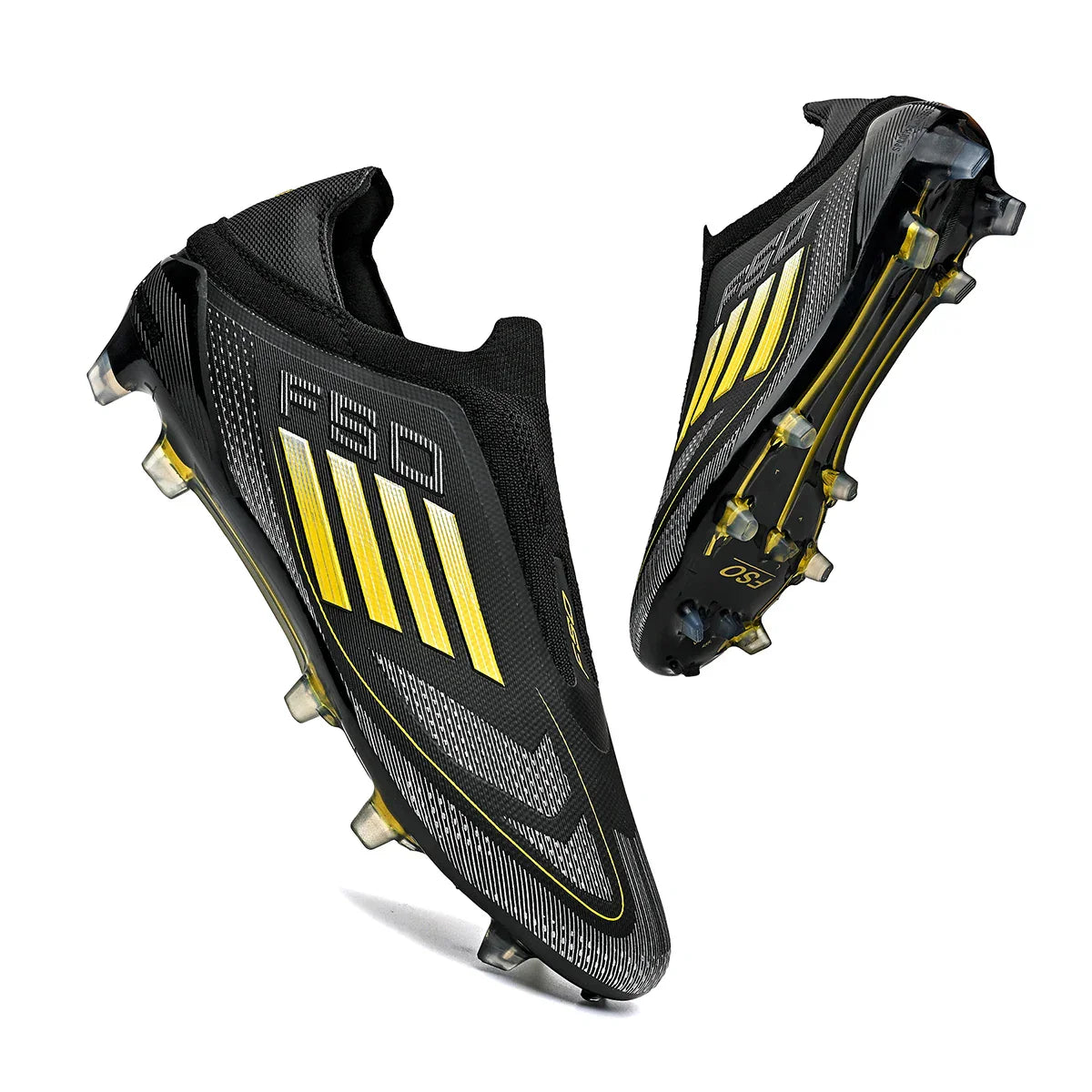 New Men Soccer Shoes Cleats Outdoor Sport Football Boots Non Slip Training Boys Breathable Adult Long Spikes Match Comfortable