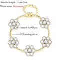 5MM Total 17.5 Carat D Color Full Moissanite Bracelets 100% 925 Sterling Silver Sparkling Wedding Hand Chain Fine Jewelry
