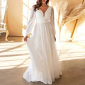 Royal Blue Evening Dress Women Elegant Backless V-neck Long Sleeves