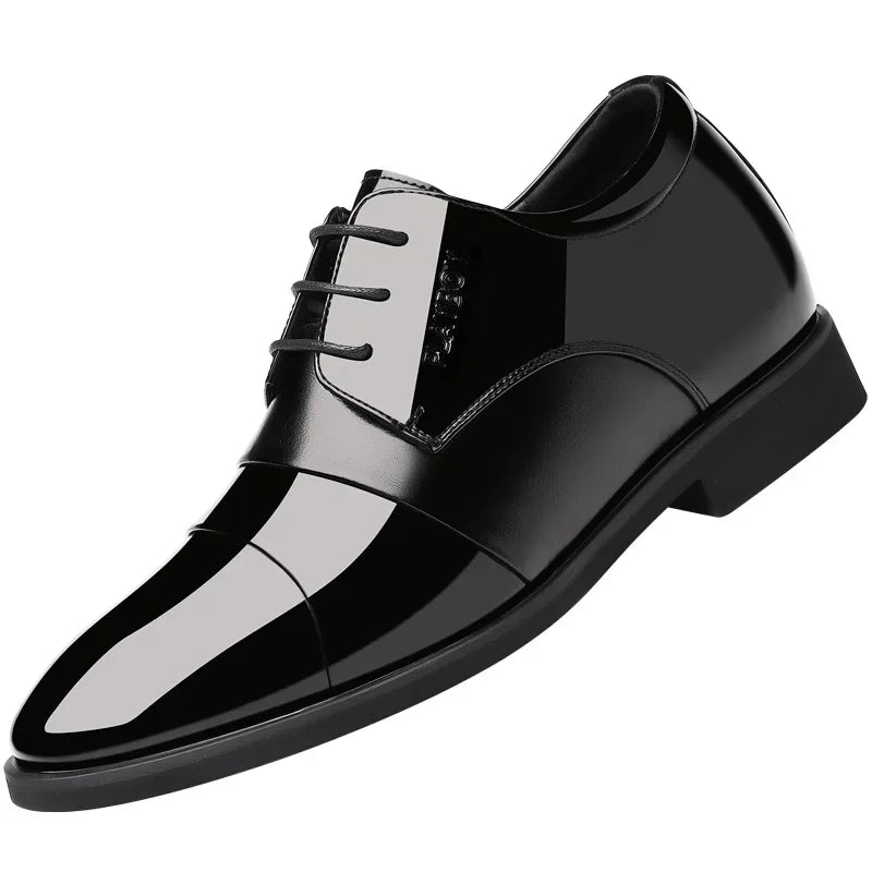Men's Business Casual Leather Shoes – Genuine Leather, Black or Brown, EU 40–48