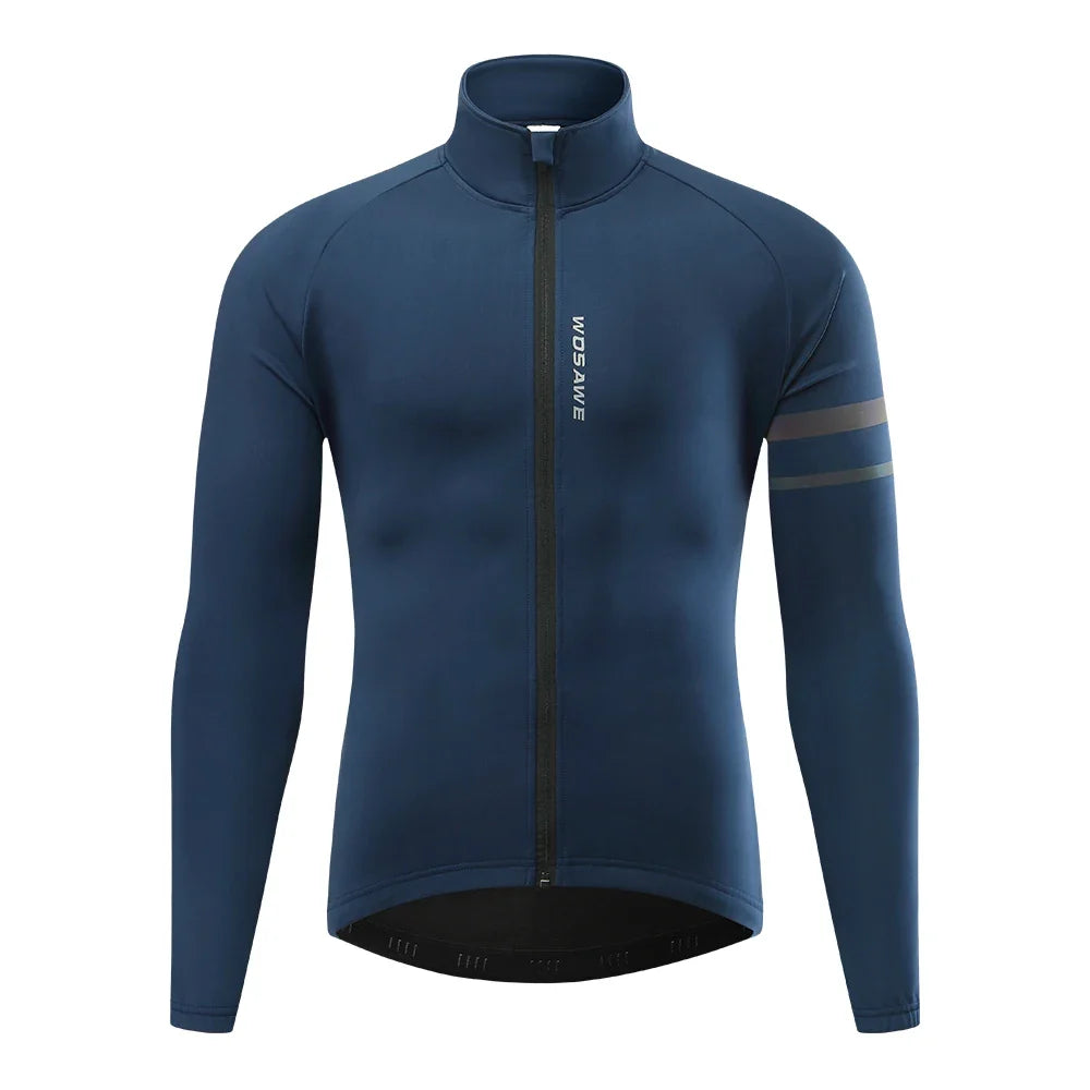 Winter Men's Cycling Jacket Waterproof Windproof Thermal Fleece Bike Jersey MTB Road Cycling Snowboarding Ski Jacket Coat