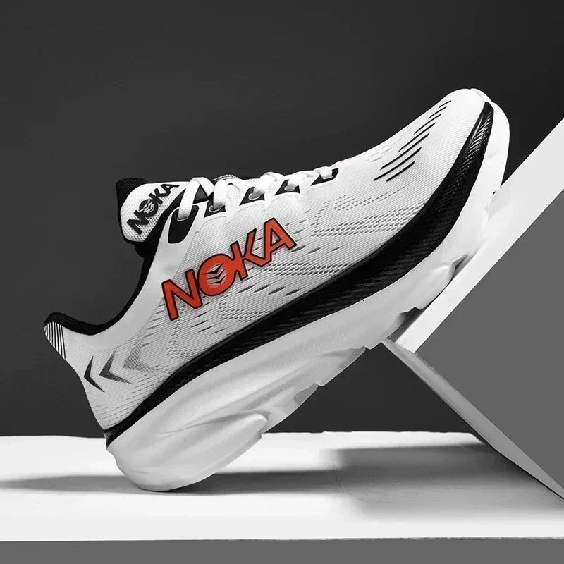 Men's Running Shoes Outdoor Couple Non-Slip Jogging Breathable Cushioning Luxury shoes Trainer Race Sneakers Mesh Off-road Shoes