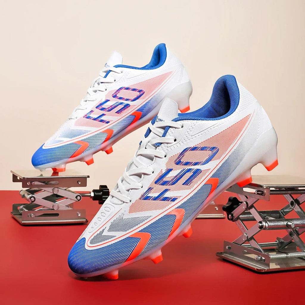 Low-cut football shoes with long studs for adults, men and women, sports anti-skid wear-resistant competition training shoes