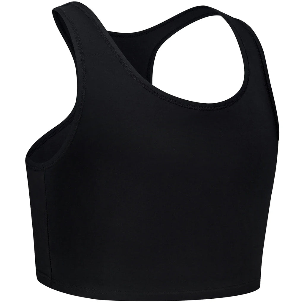 XUJI Transgender FTM Breathable Half Chest Binder Tank Top