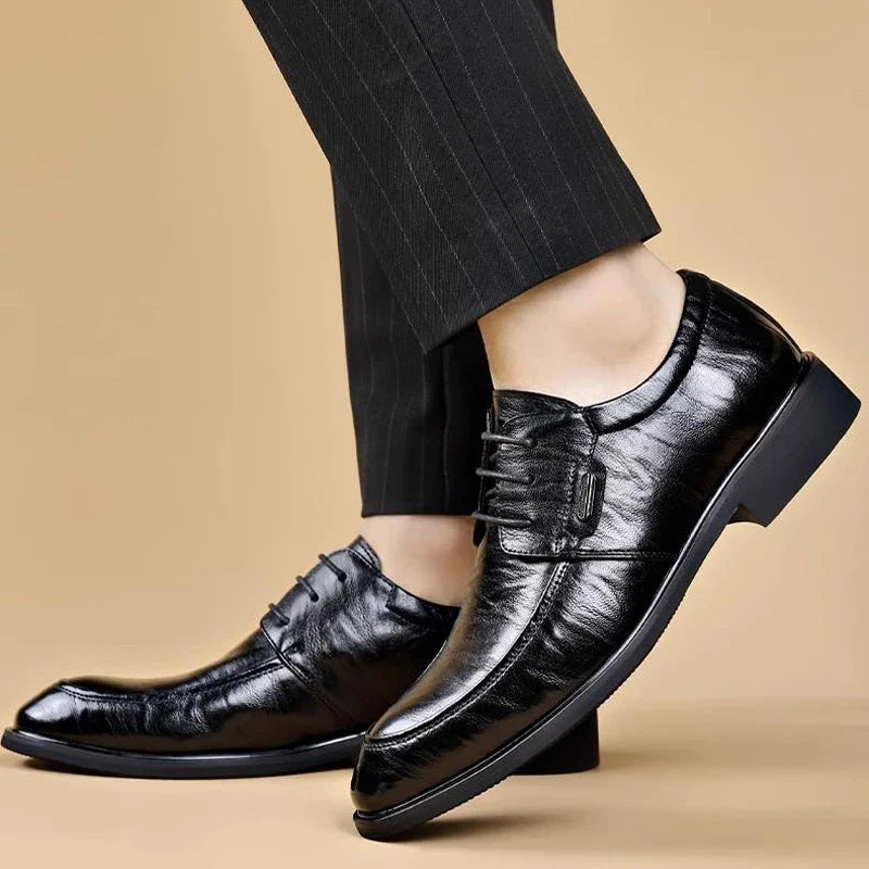 Men's Lace-Up Oxford Shoes outdoor Leather Business dress Formal shoes office Footwear big size 48 49 50