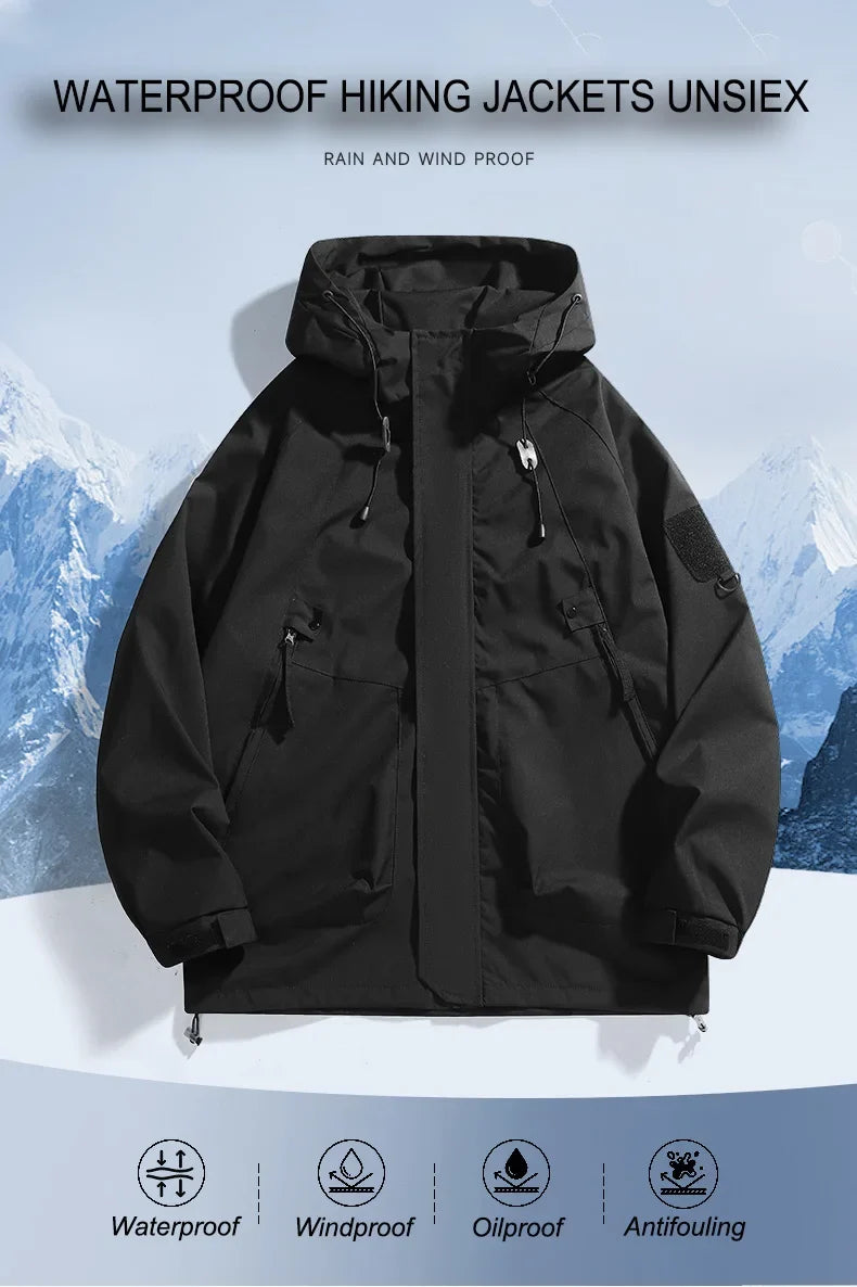 Unisex Waterproof Running Jacket Autumn Windproof Windbreaker Hiking Camping Trekking Outdoor Jackets Men Women Coats